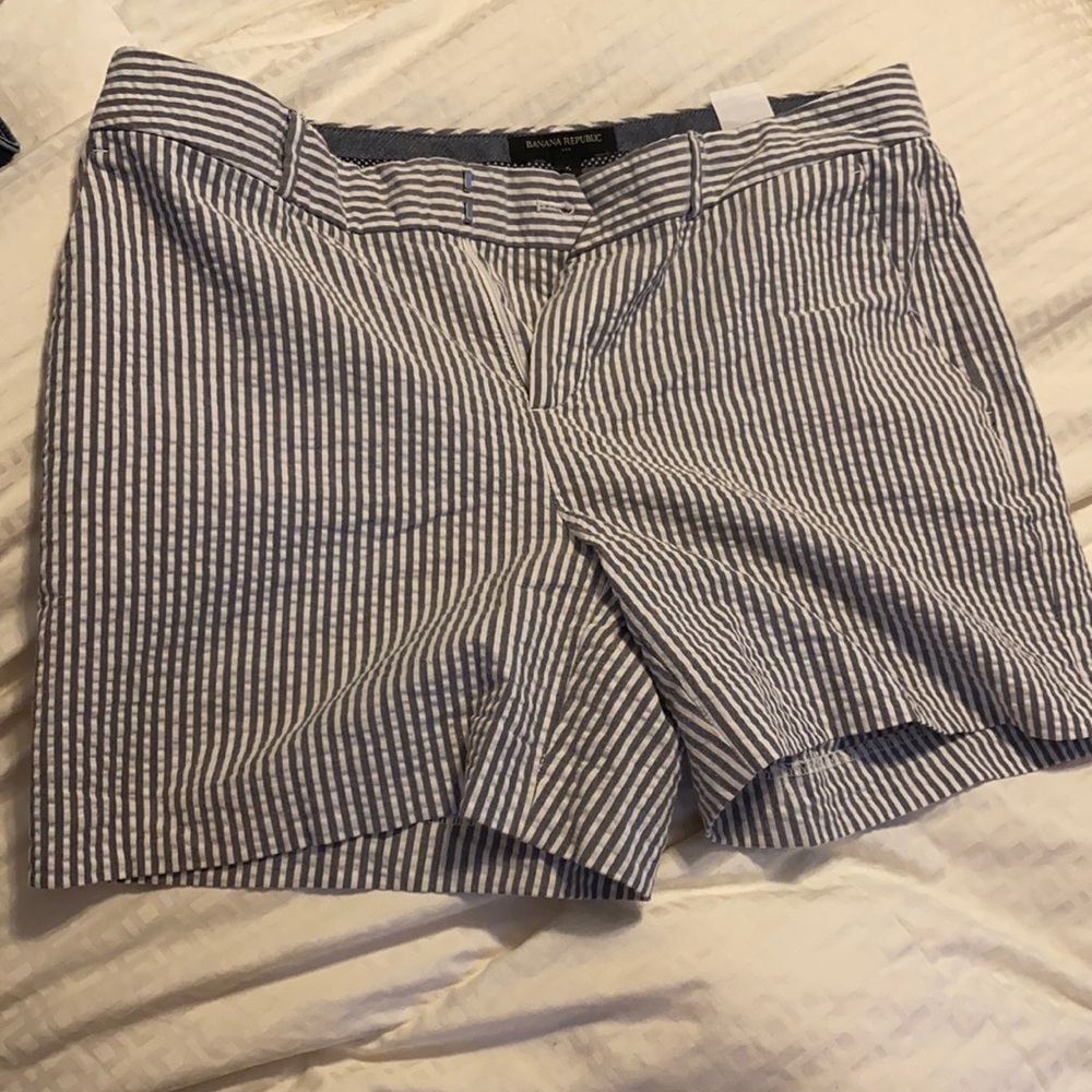 Banana republic pin stripe shorts